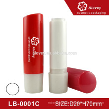 Wholesale Simple Matte Red Empty Cute Eco Round Lip Balm Tube Container